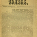 Lietuwiszkasis balsas / redytojas Jonas Šliūpas (Szlupas). – 1885–1889 © www.epaveldas.lt